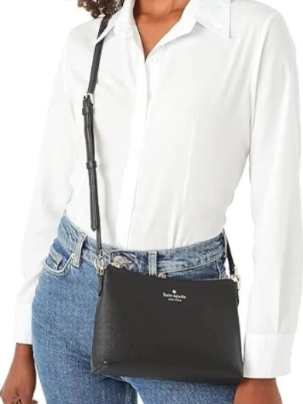 Kate Spade New York Bailey Black Pebbled Leather Shoulder Bag
